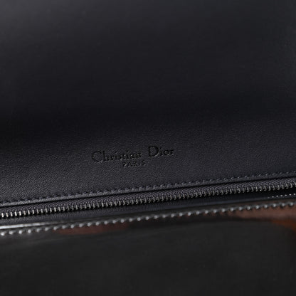 Christian Dior Metallic Patent Micro-Cannage Medium Diorama Flap Bag Onyx Black 8 of 10