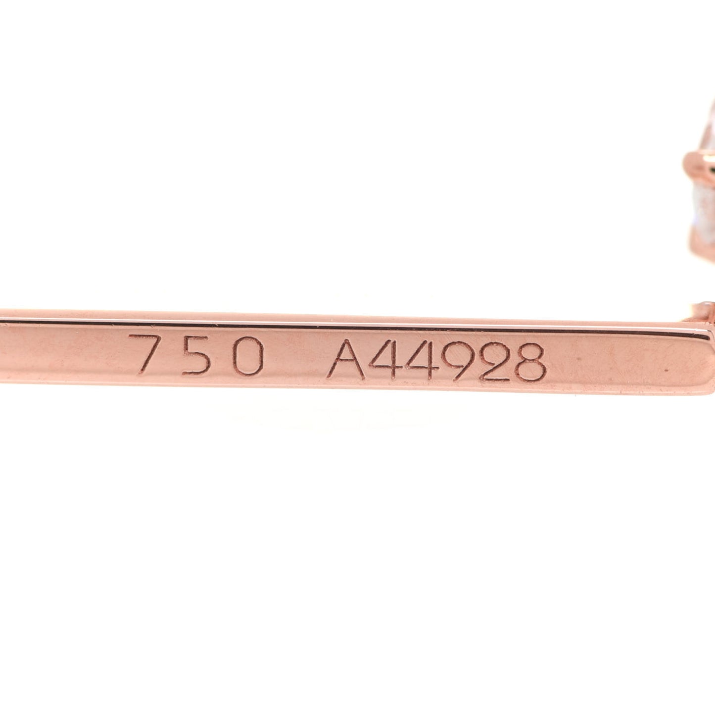 18K Rose Gold Diamond Glam Azone Oval Drop Earrings