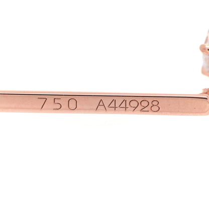 Messika 18K Rose Gold Diamond Glam Azone Oval Drop Earrings 5 of 7