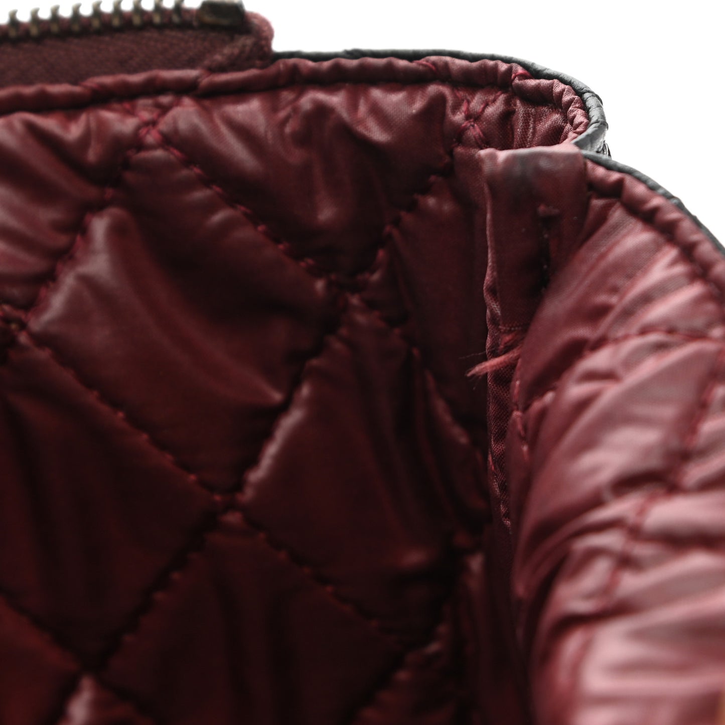 Caviar Quilted Cosmetic Case Black