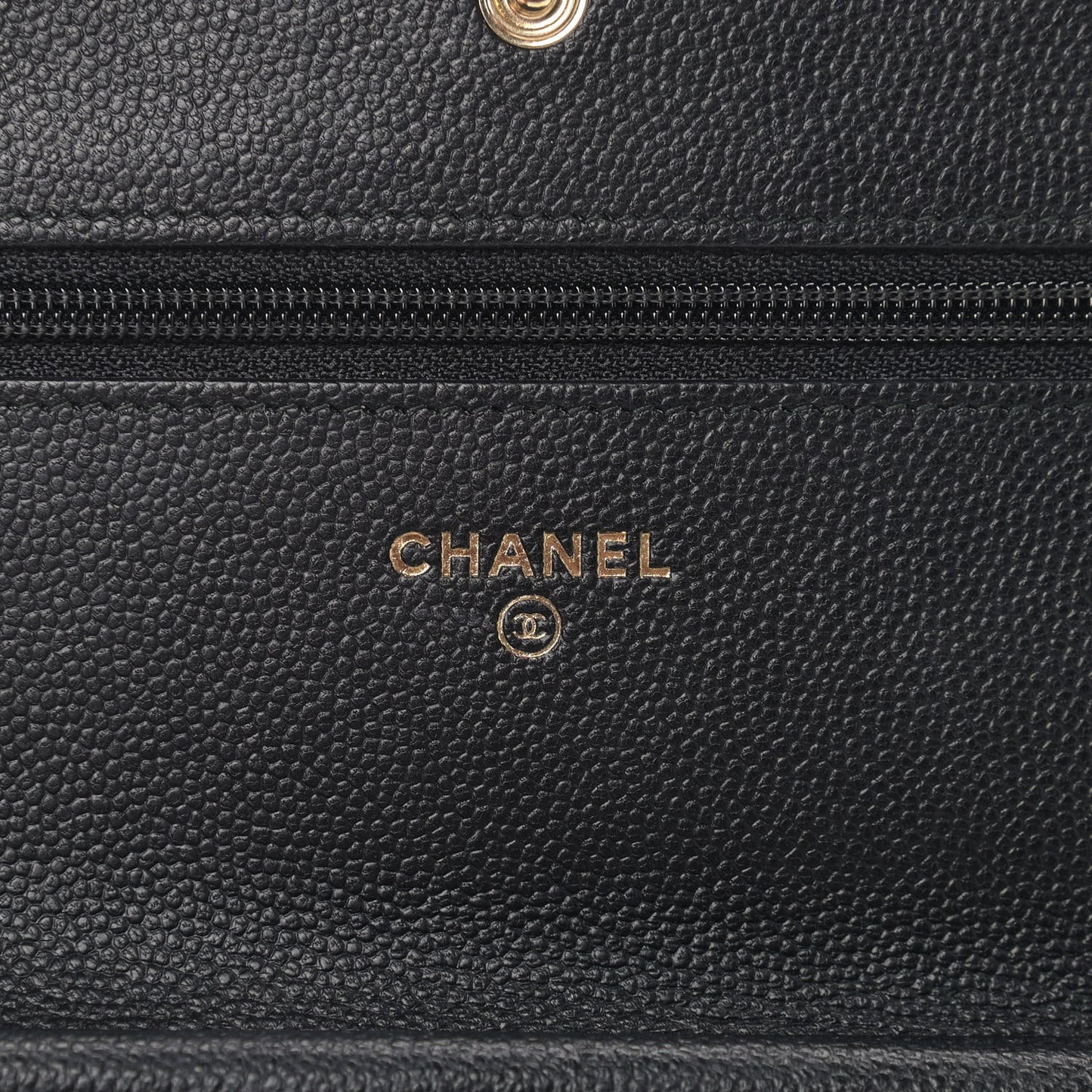 Caviar Quilted Boy Wallet On Chain WOC Black