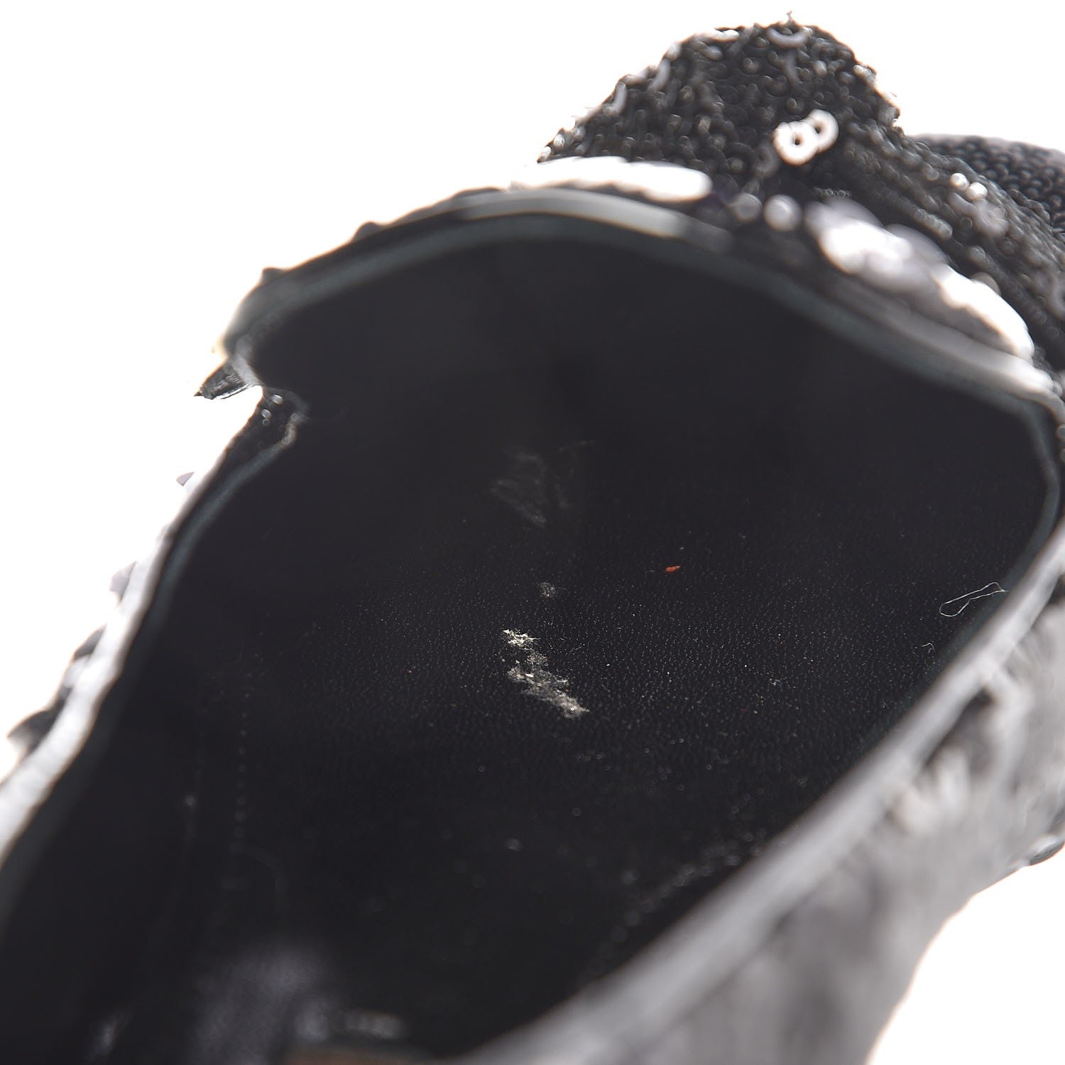 Louis Vuitton Sequin Loafers 37.5 Black 9 of 9