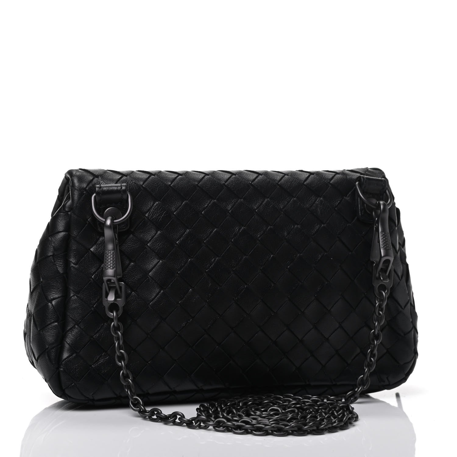 Bottega Veneta Nappa Intrecciato Small Chain Crossbody Black 2 of 4