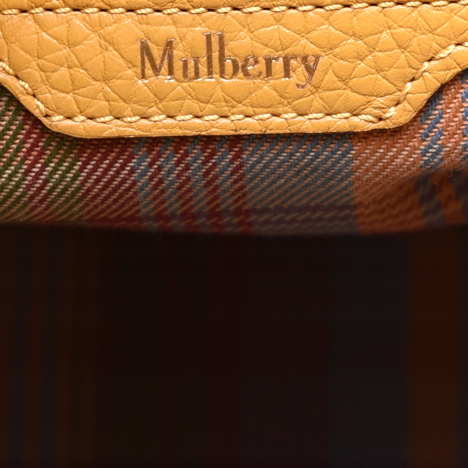 Mulberry Classic Grain Calfskin Belted Bayswater Tote Amber 7 of 9