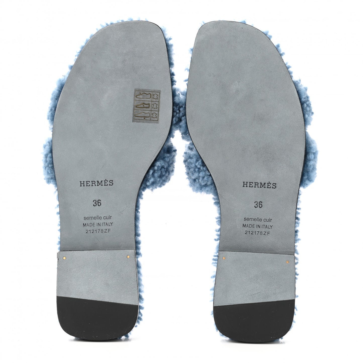 Woolskin Oran Sandals 36 Bleu