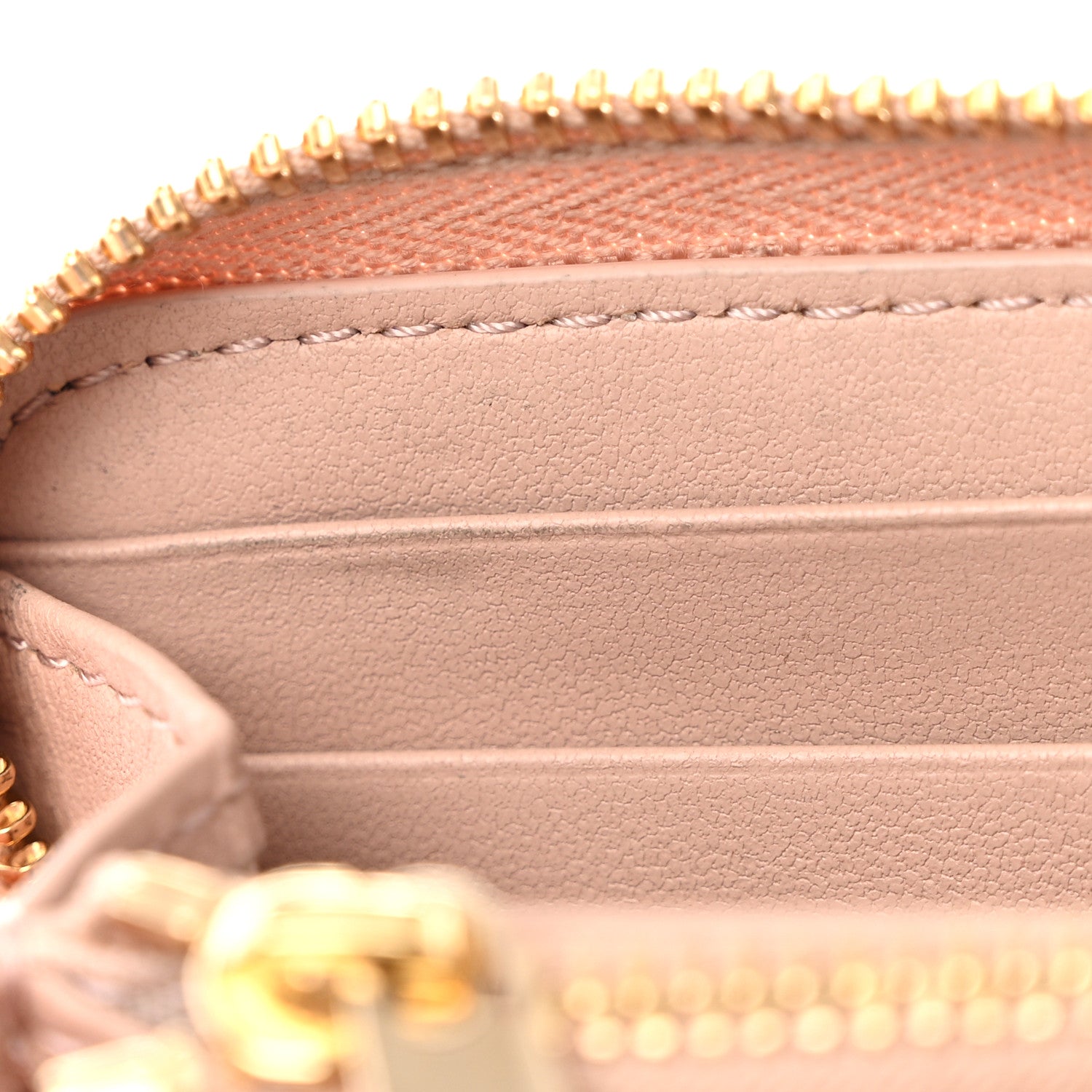Christian Dior Lambskin Cannage Dioramour Small Lady Dior Voyageur Coin Purse Wallet Pink 8 of 9