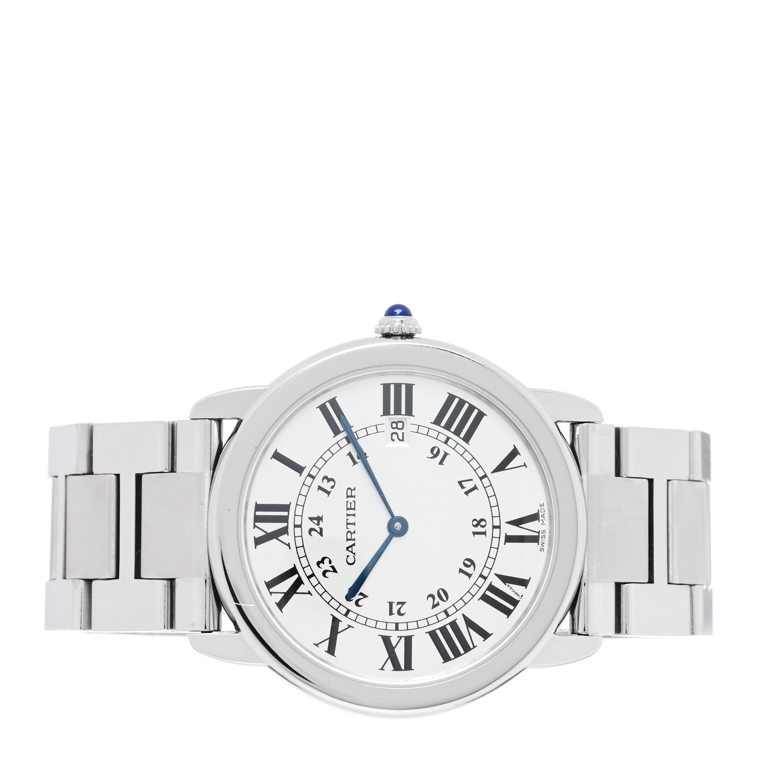 Cartier Stainless Steel 36mm Ronde Solo Quartz Watch 2 of 4