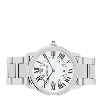 Cartier Stainless Steel 36mm Ronde Solo Quartz Watch 2 of 4