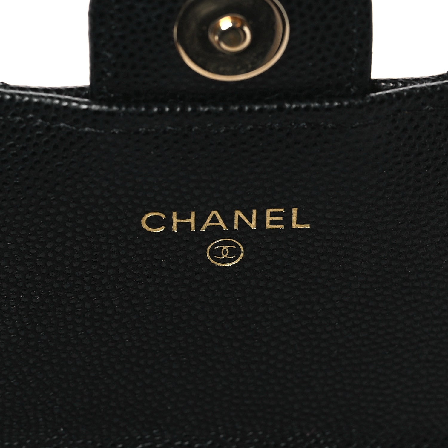 Chanel Caviar Quilted Phone Holder Wallet on Removable Chain Black 6 of 10