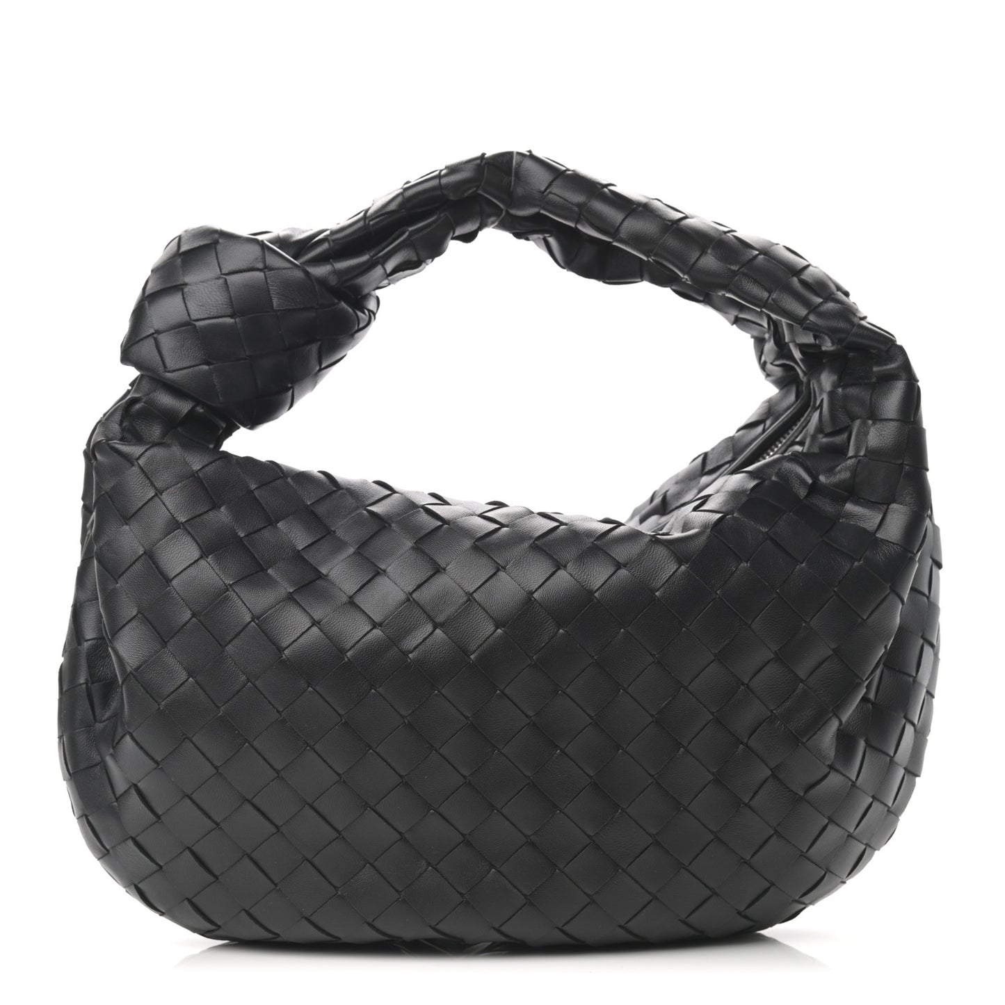 Nappa Intrecciato Teen Jodie Hobo Black