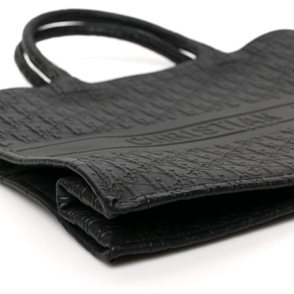 Christian Dior Oblique Calfskin Embossed Book Tote Black 8 of 9