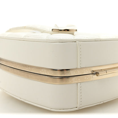 Chanel Lambskin Minaudiere Vanity With Handle White 8 of 10