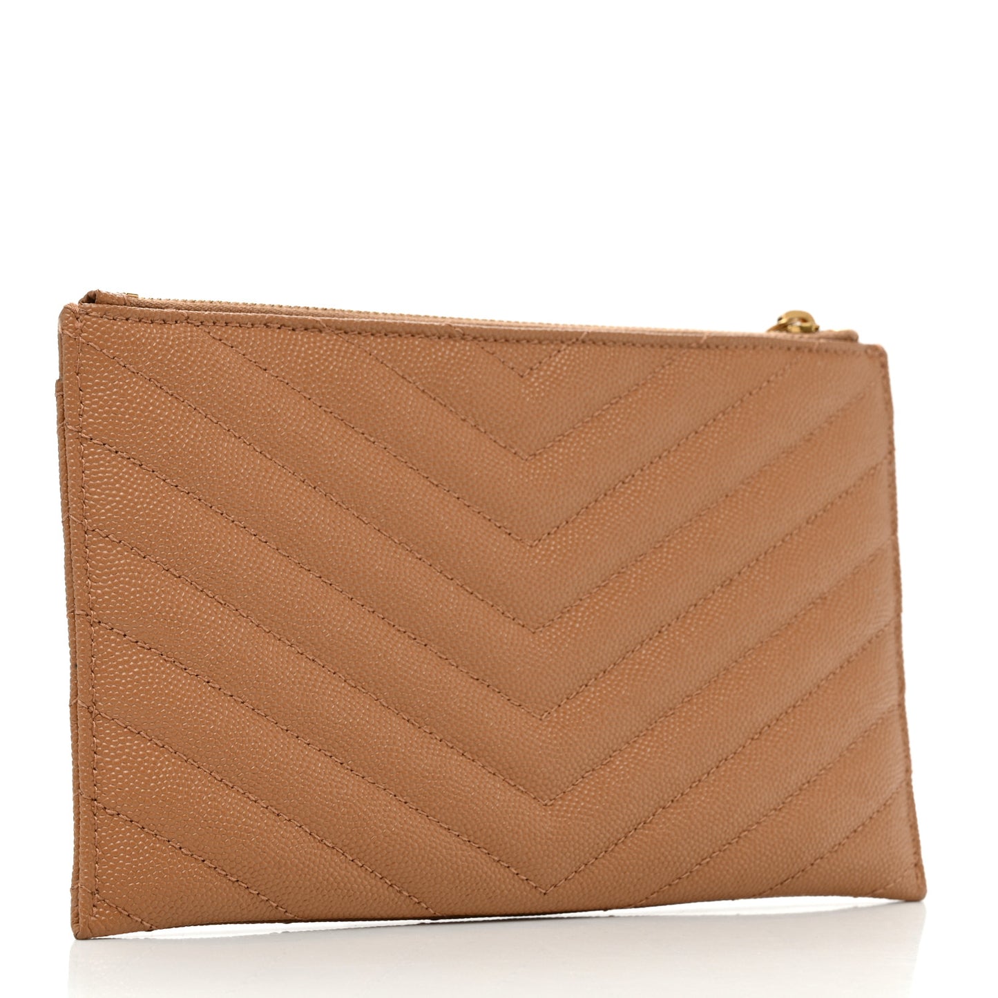Grain De Poudre Chevron Monogram Bill Pouch Dune