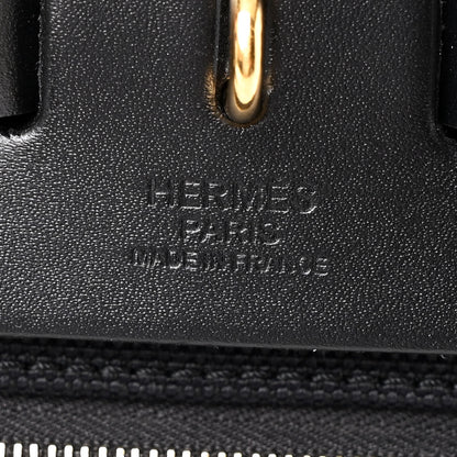 Hermes Military Toile Vache Hunter Herbag Zip Retourne 31 PM Black 7 of 11