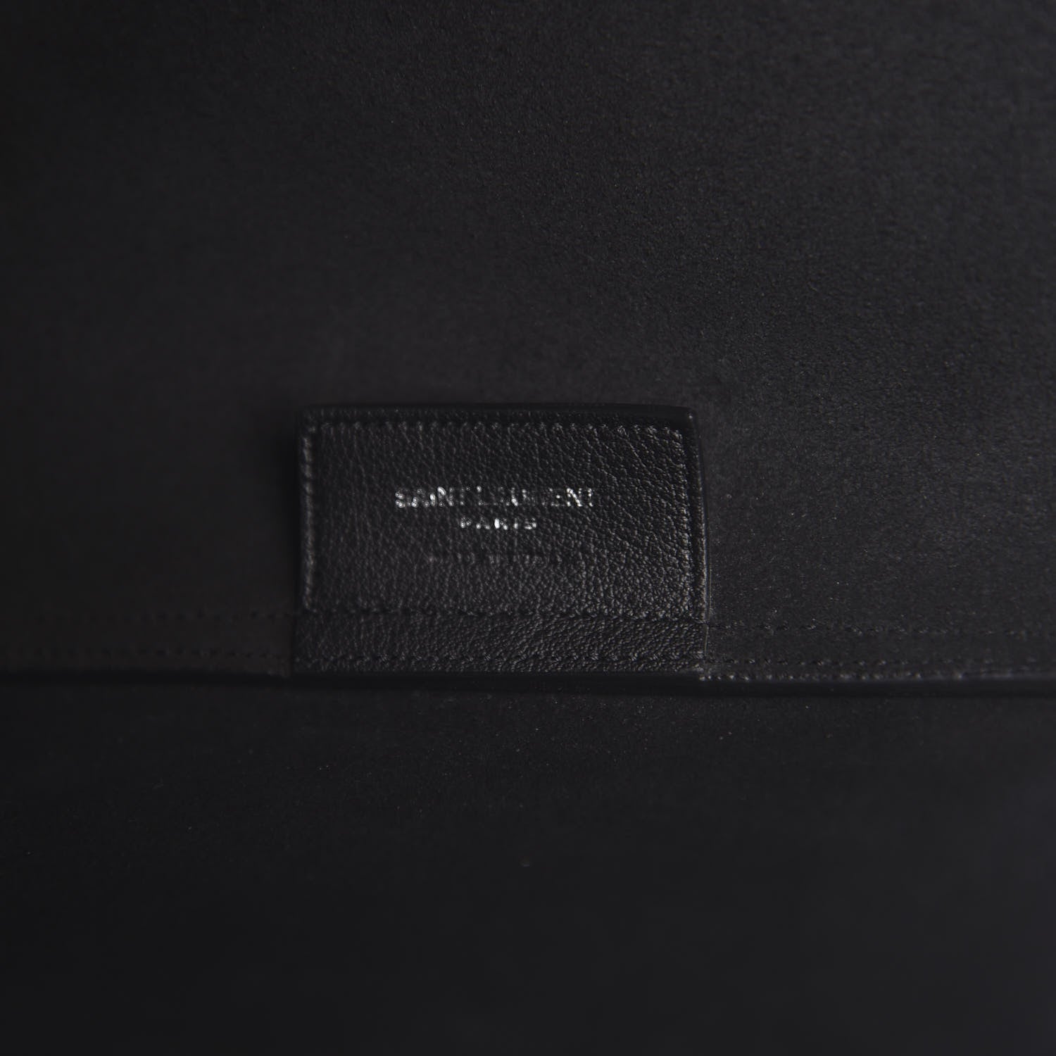 Saint Laurent Calfskin Large Fringe Shopping Tote Black 6 of 11