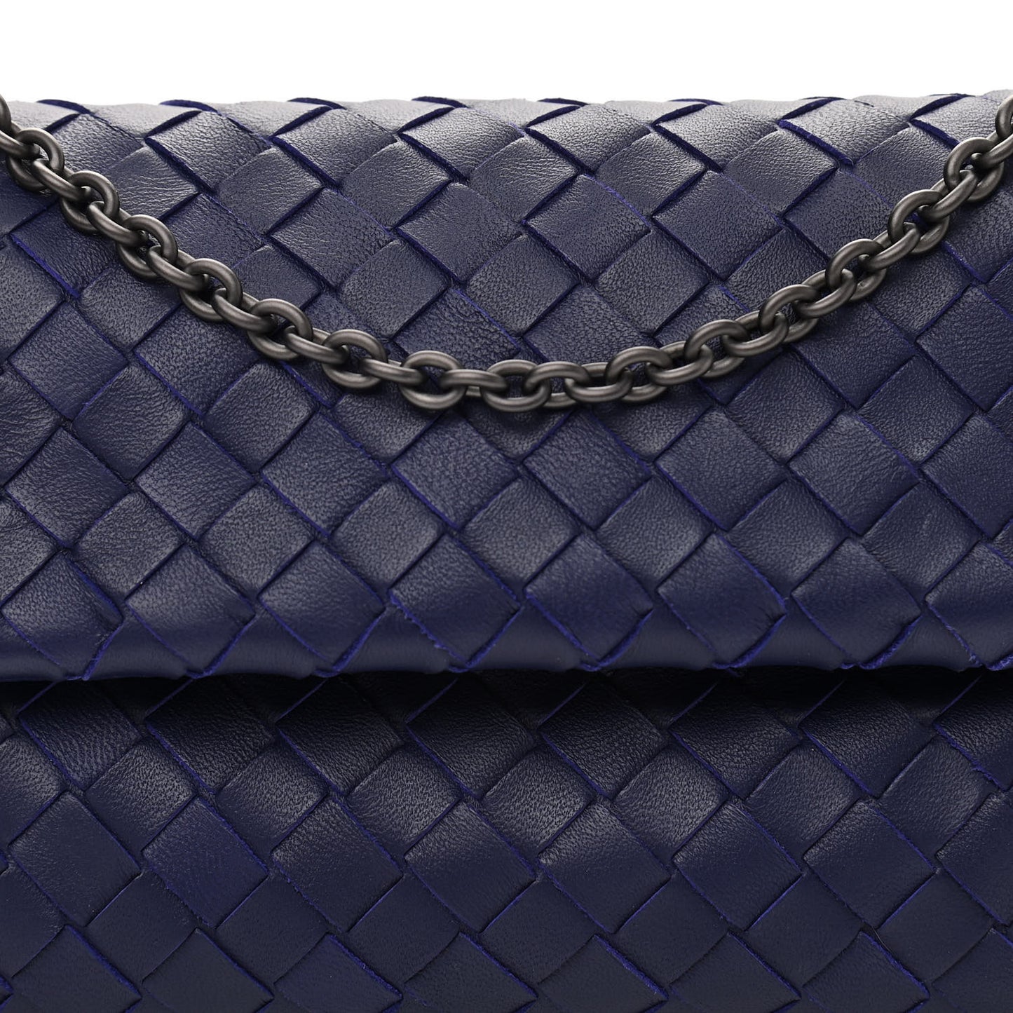 Nappa Intrecciato Small Chain Crossbody Atlantic