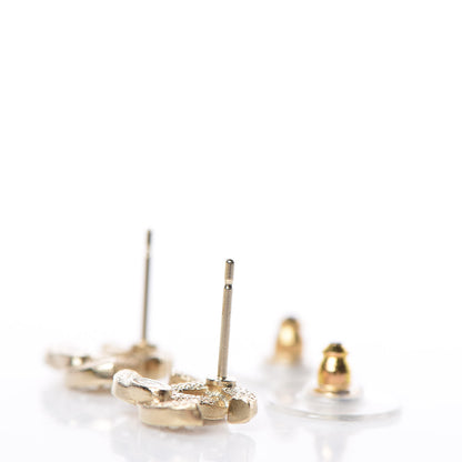 Chanel Crystal Mini CC Earrings Gold 3 of 5