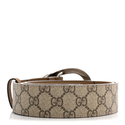 Gucci GG Supreme Monogram Suede Dionysus 40mm Belt 90 36 Beige Taupe 2 of 7