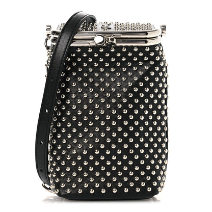 Saint Laurent Lambskin Studded Small Sac Charniere Black 8 of 11