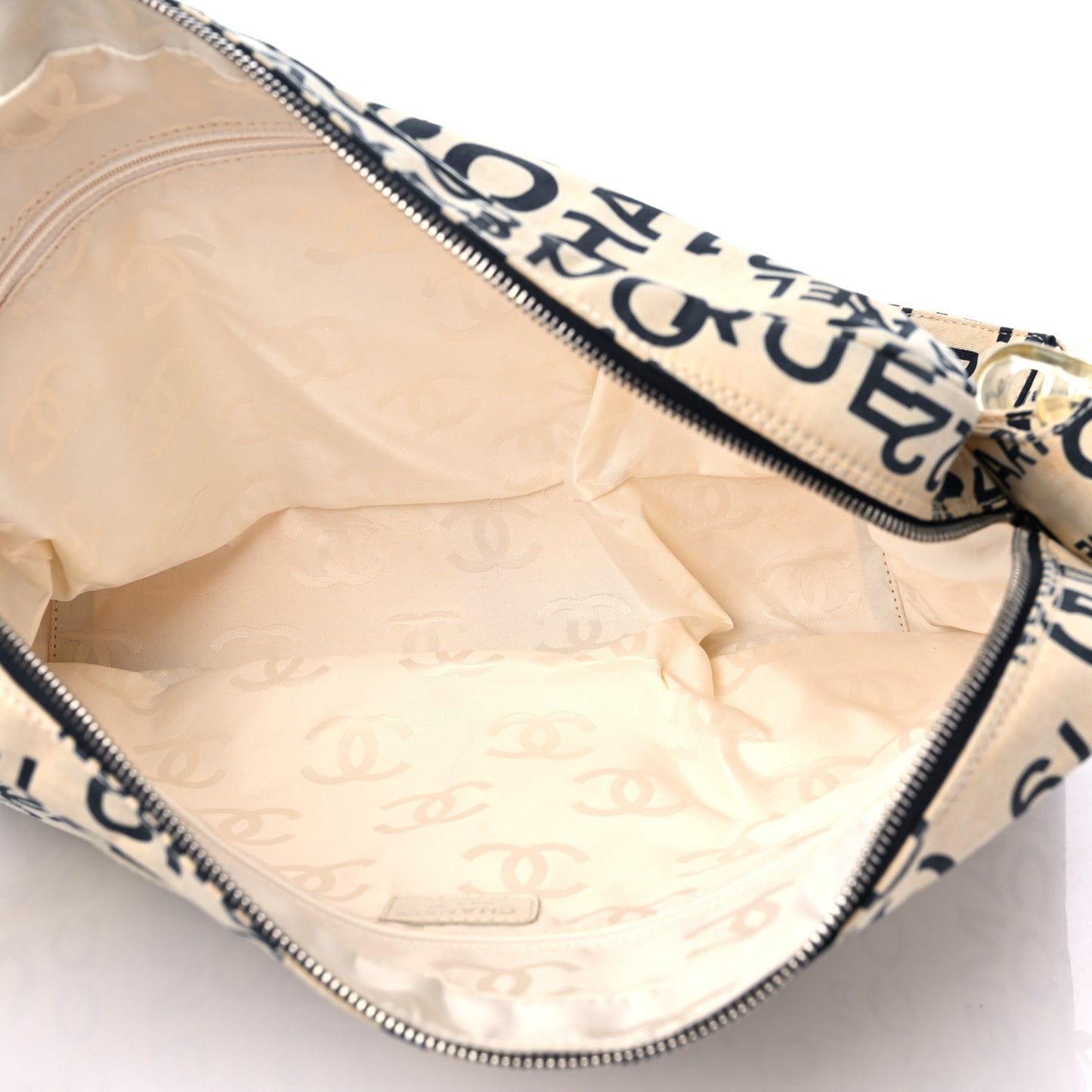 Canvas 31 Rue Cambon Shoulder Bag White Blue
