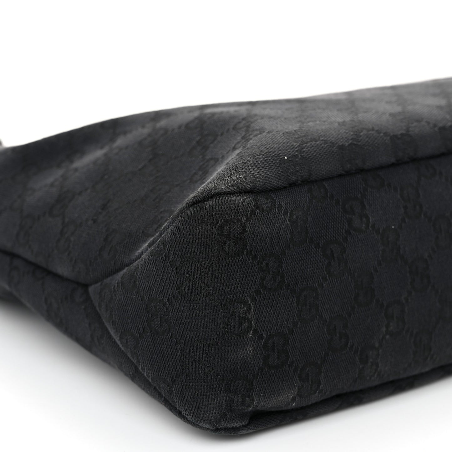 Monogram Medium Horsebit Chain Hobo Black