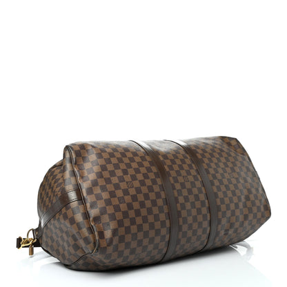 Louis Vuitton Damier Ebene Keepall Bandouliere 55 3 of 5