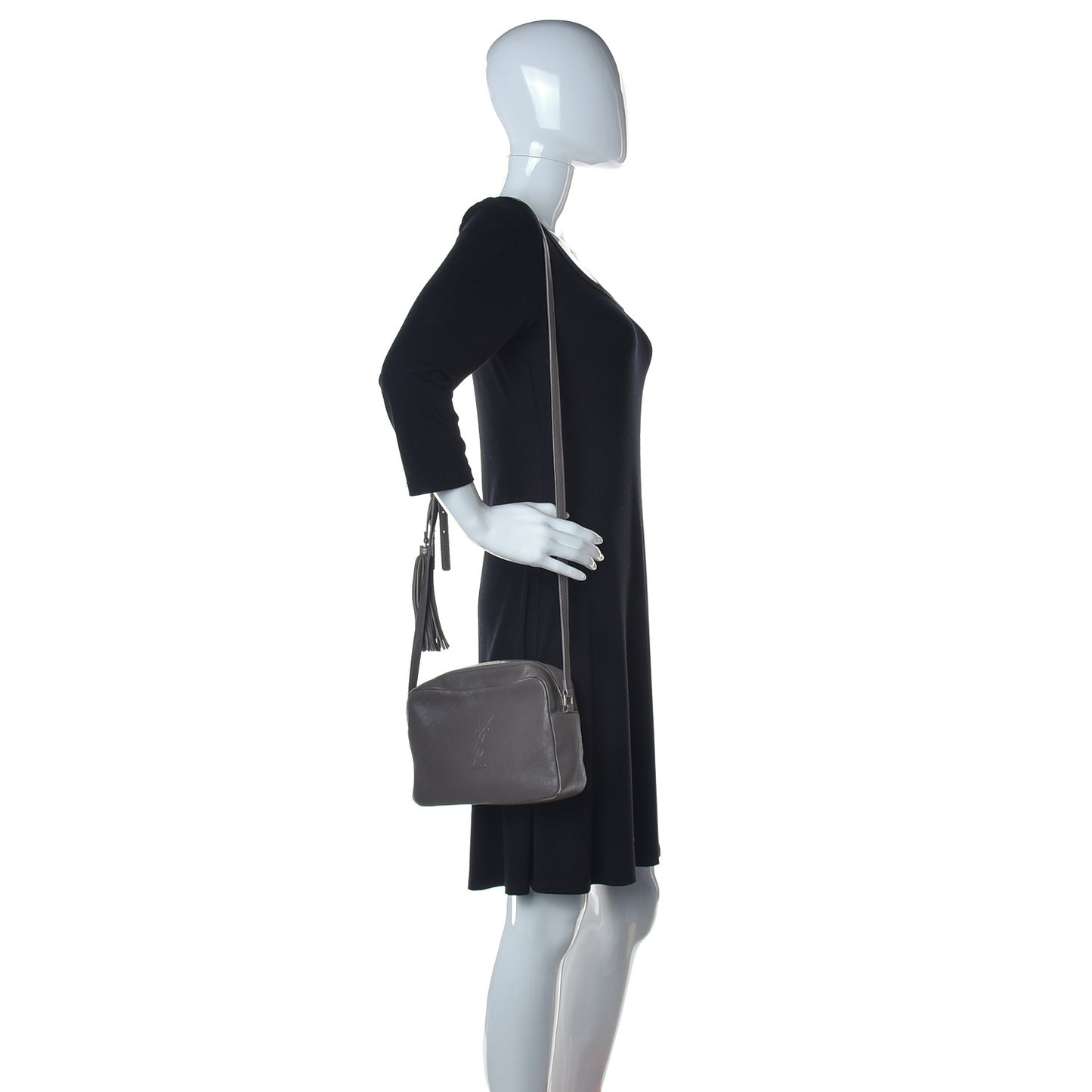 Calfskin Monogram Small Lou Camera Bag Asphalt