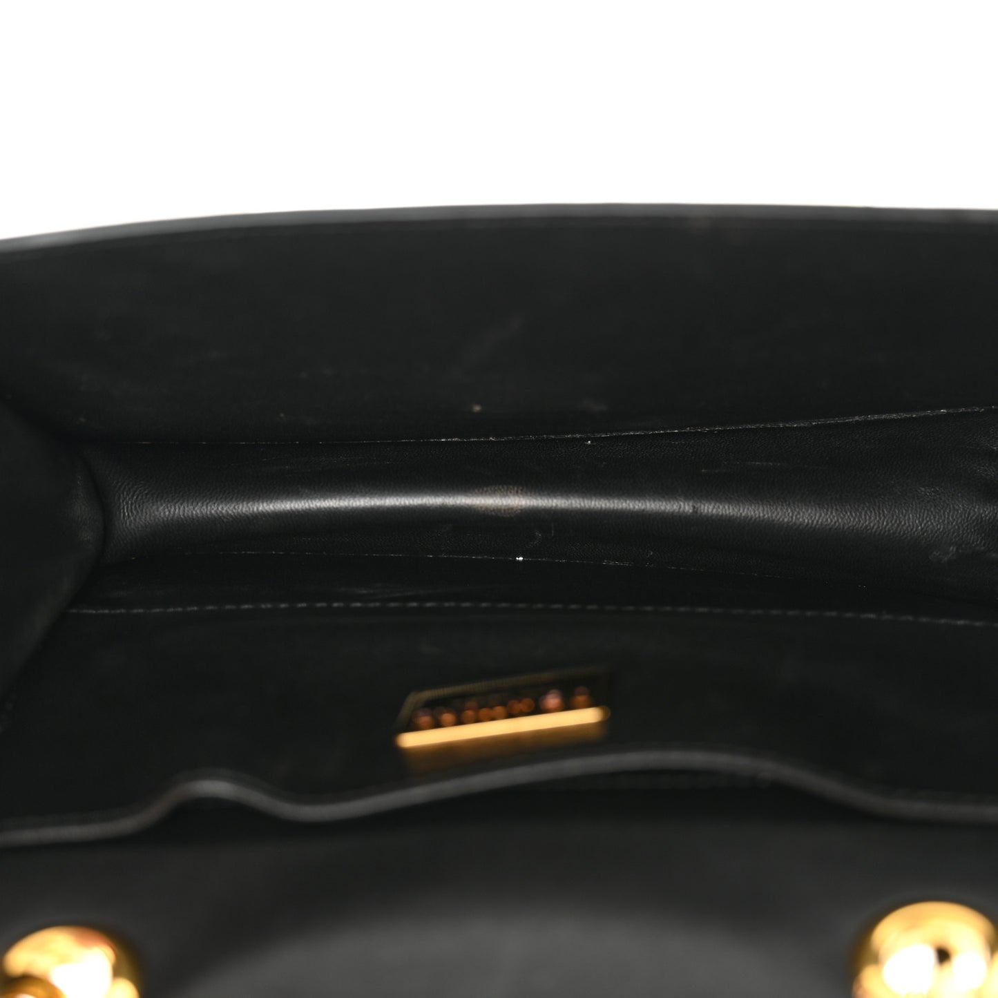 Smooth Calfskin Small DG Amore Envelope Bag Black