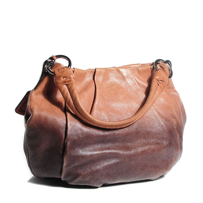 Prada Glace Calf Sfumata Pleated Hobo 3 of 8