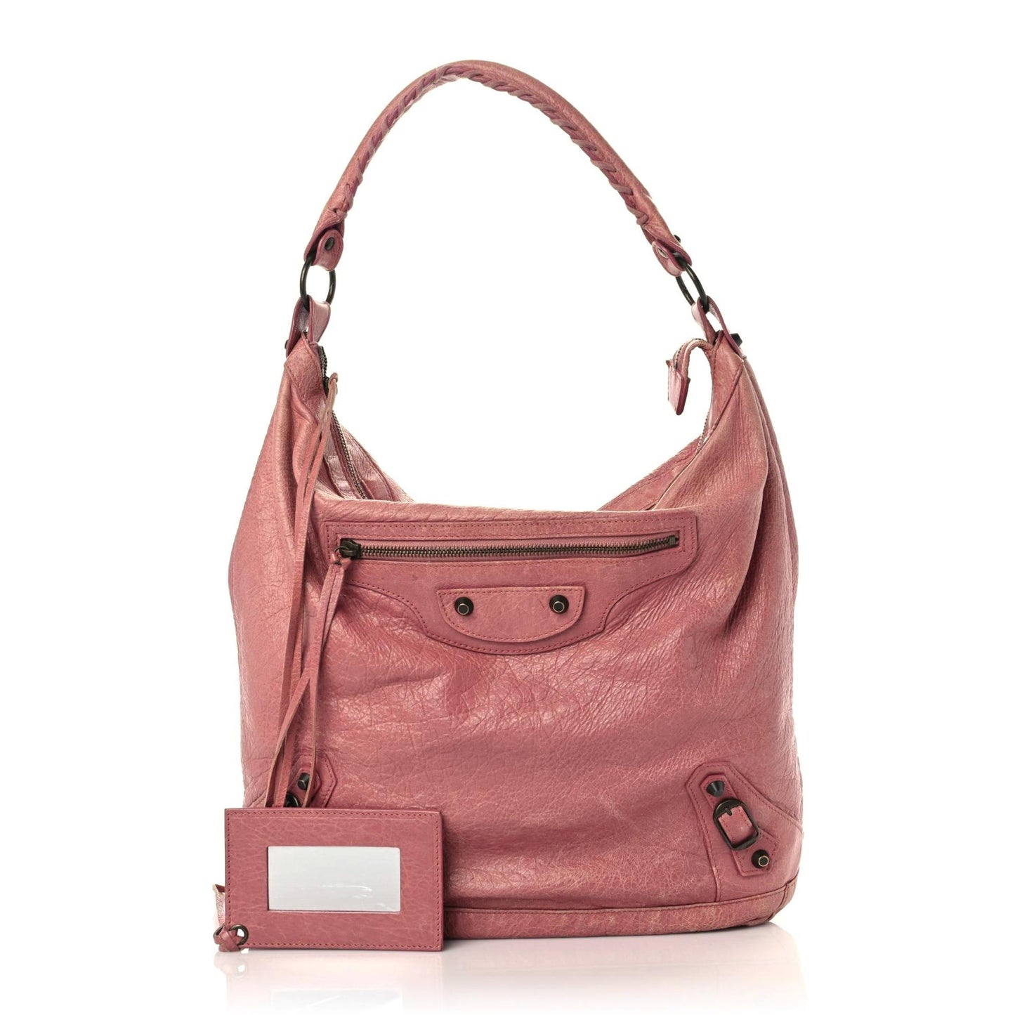 Agneau Classic Hardware Day Hobo Rose Bruyere