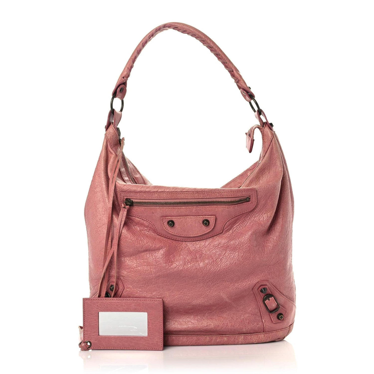 Balenciaga Agneau Classic Hardware Day Hobo Rose Bruyere 1 of 18