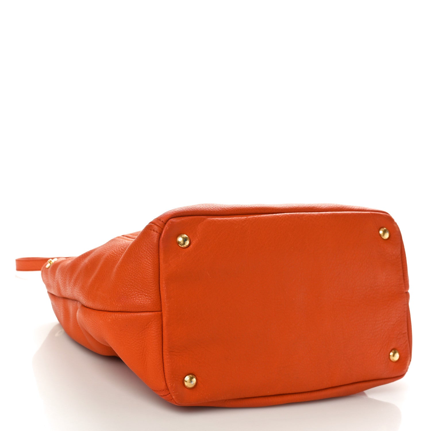 Prada Vitello Daino Shopping Tote Papaya 4 of 12