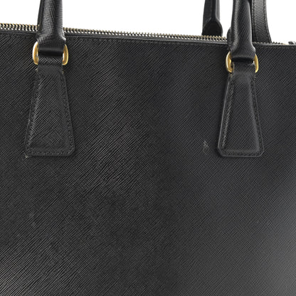 Prada Saffiano Small Galleria Double Zip Tote Black 11 of 17