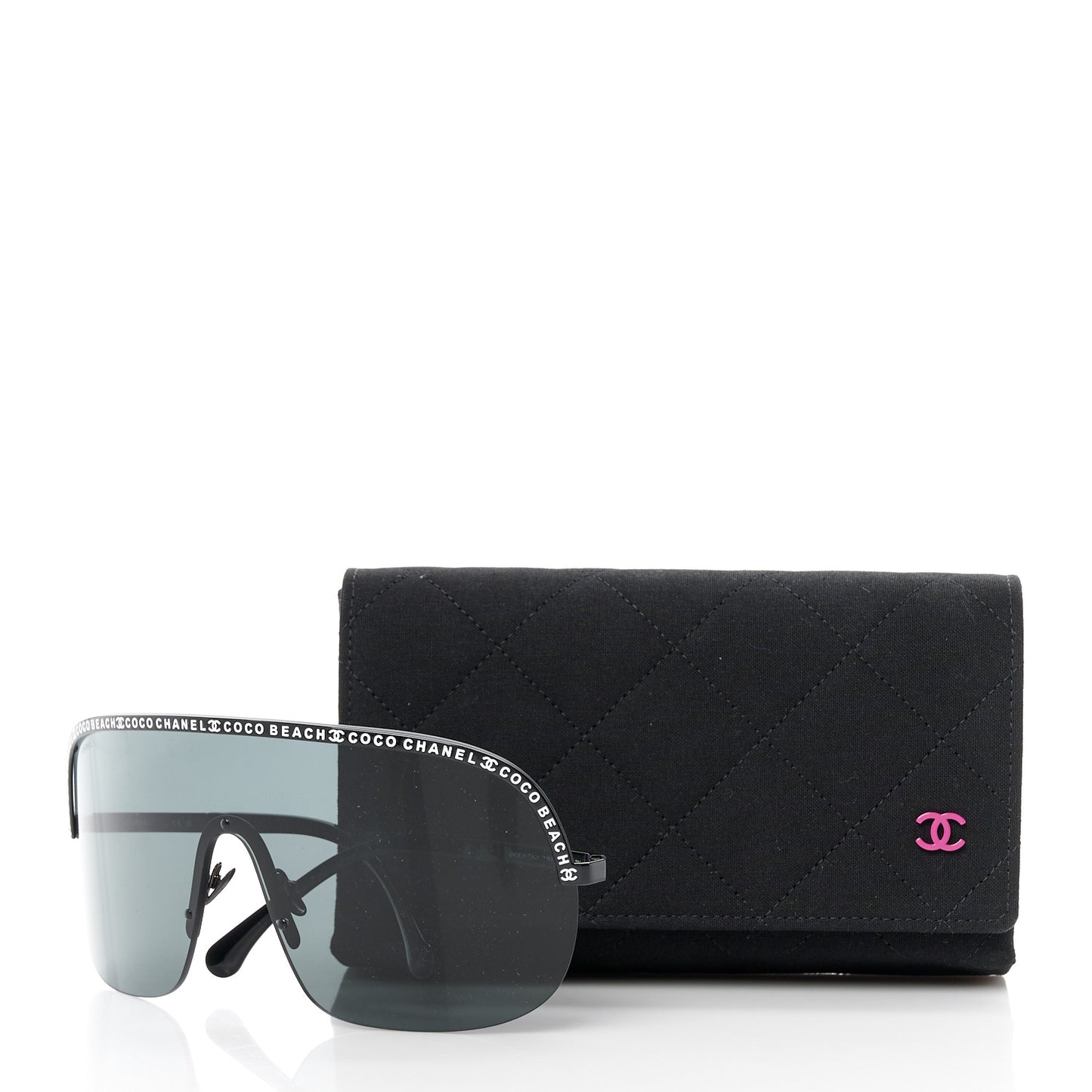 Shield Coco Beach Sunglasses Black Gray