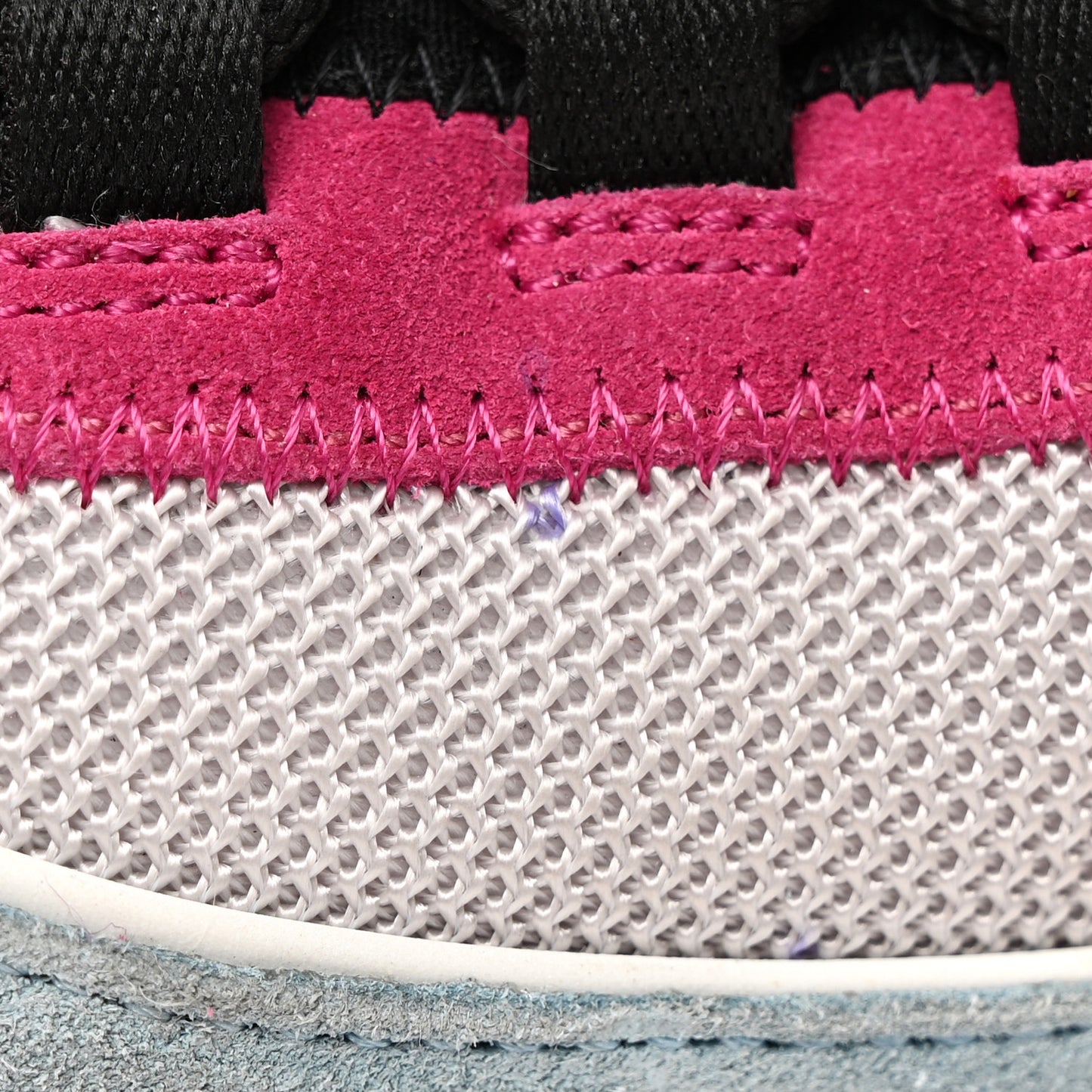 Fabric Suede CC Sneakers 37 Blue Beige Pink