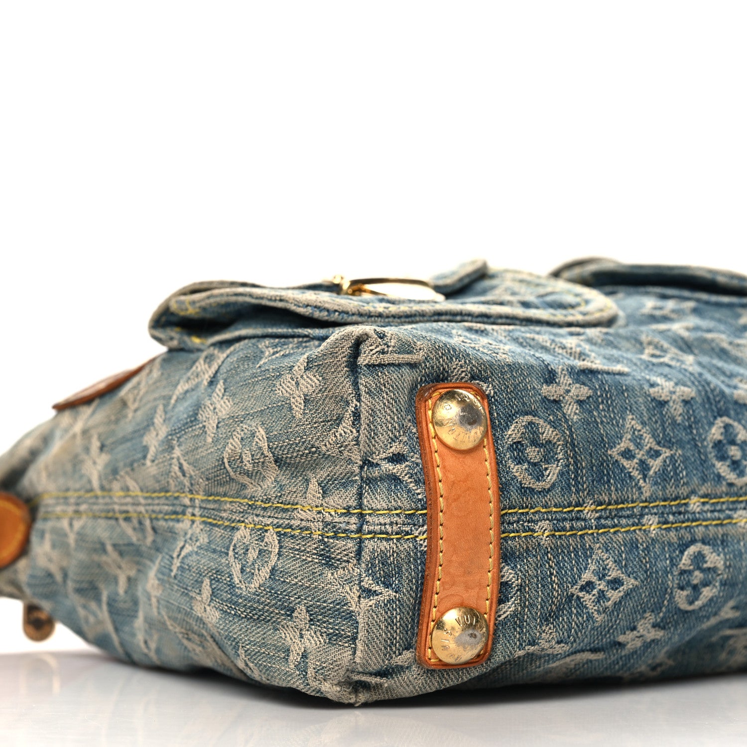 Louis Vuitton Monogram Denim Baggy PM Blue 8 of 10