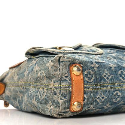 Louis Vuitton Monogram Denim Baggy PM Blue 8 of 10