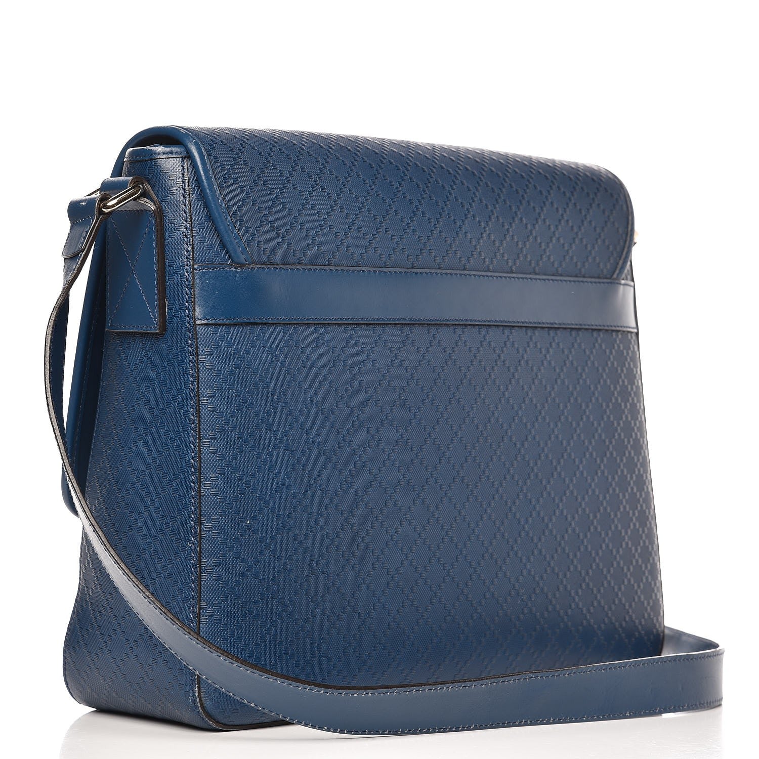 Gucci Diamante Medium Flap Messenger Bag Blue 3 of 19
