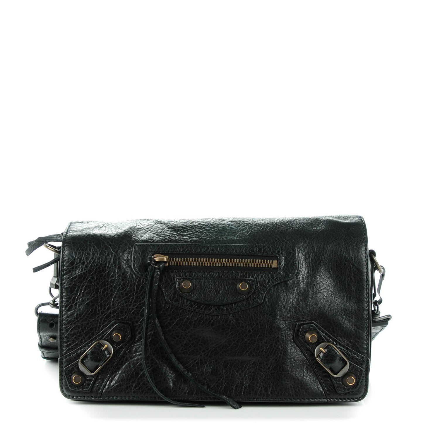 Agneau Classic Hardware Tool Kit Crossbody Black