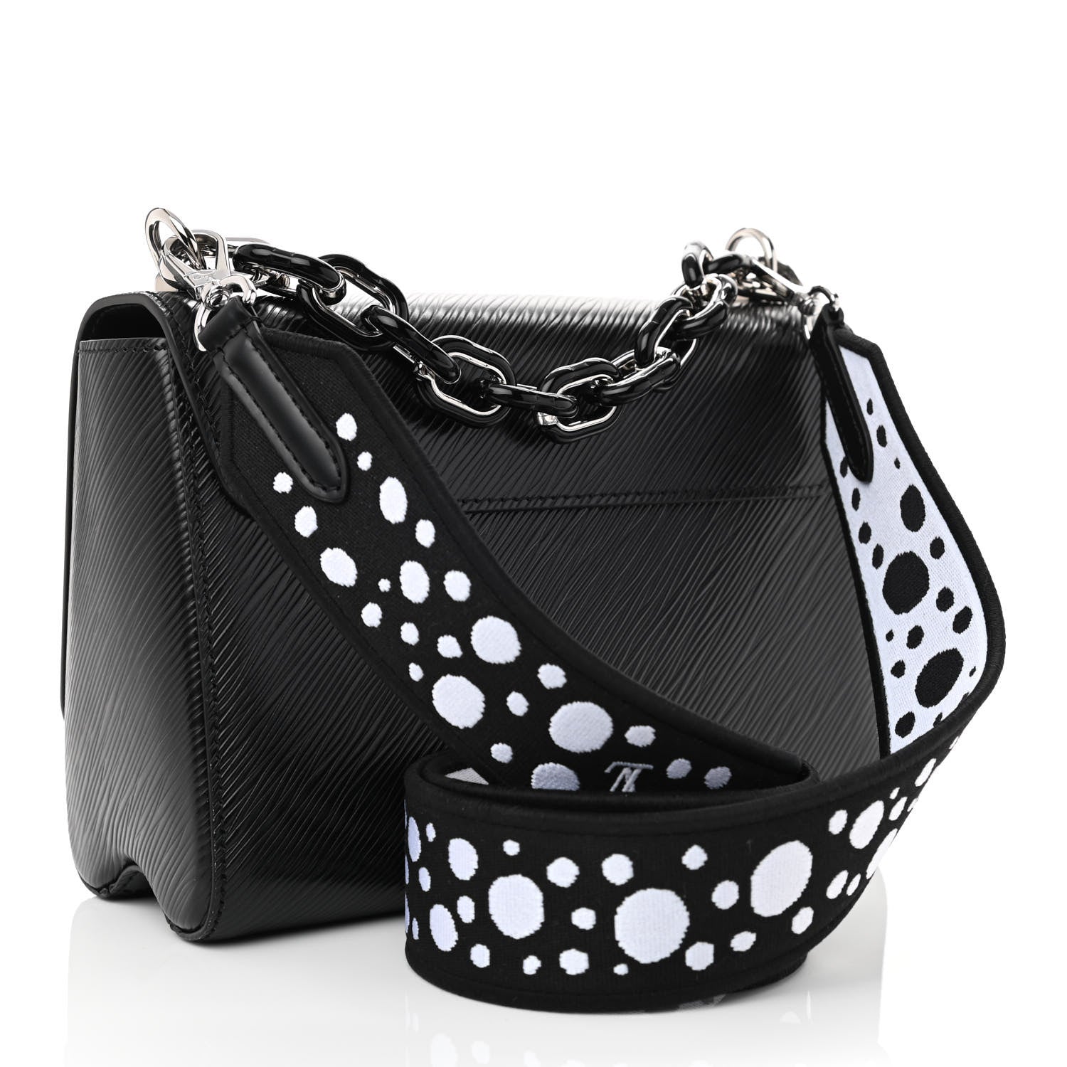 Louis Vuitton LV x YK Epi Infinity Dots Twist Shoulder Bag MM Black 4 of 12