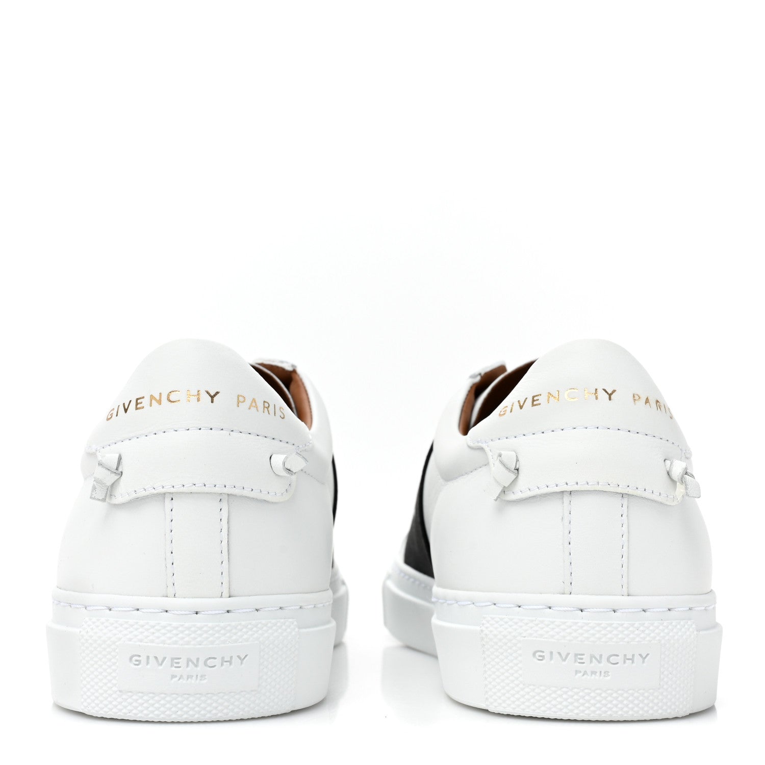 Givenchy Calfskin Band Logo Womens Urban Street Sneakers 38.5 White Black 4 of 10