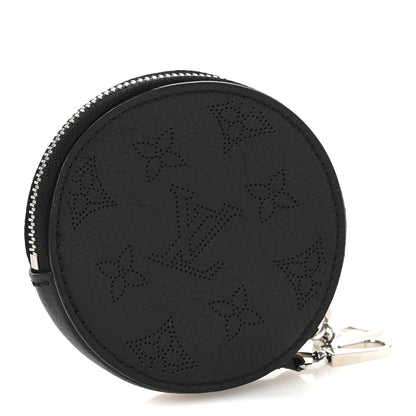 Louis Vuitton Mahina Round Coin Purse Black 3 of 7