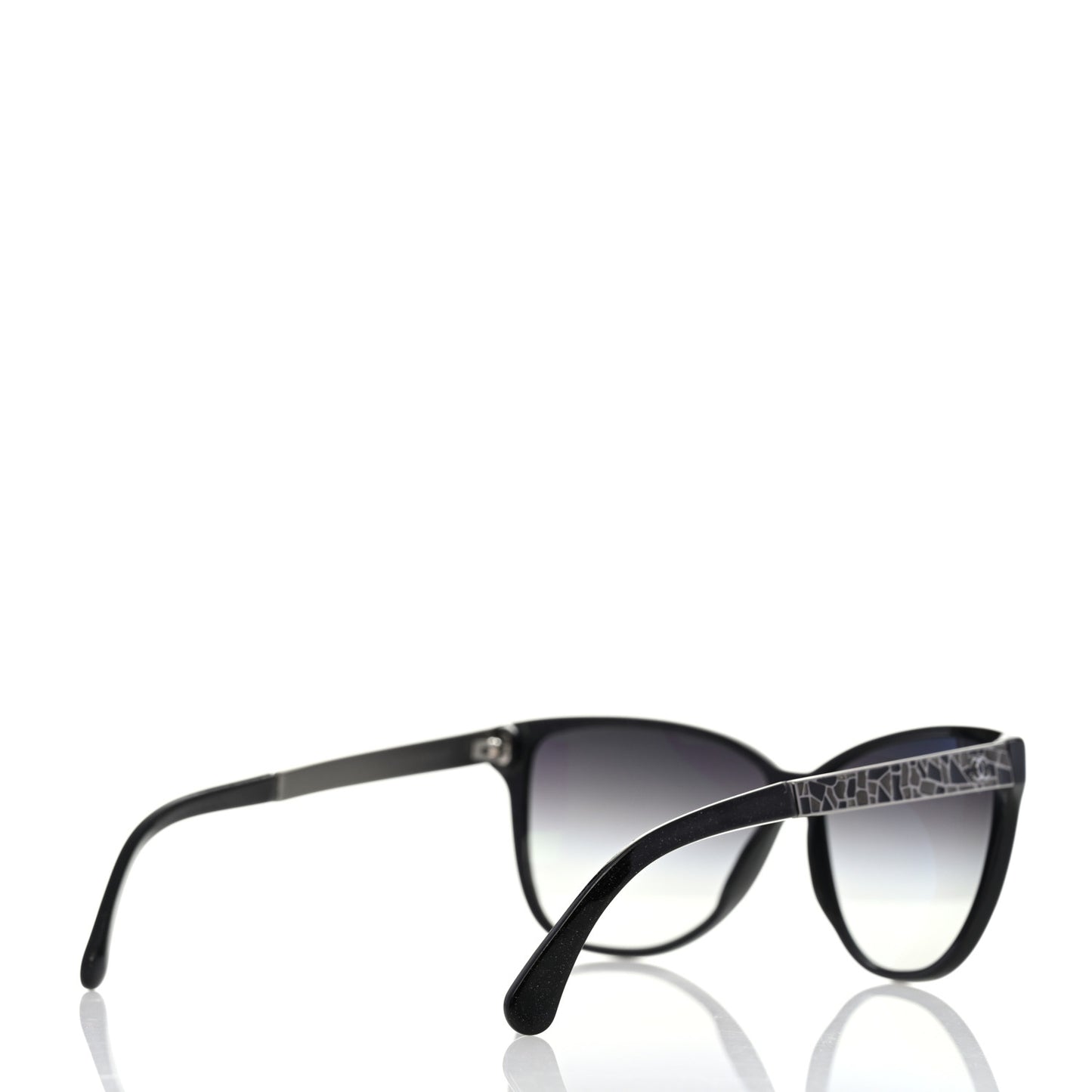 Mosaic CC Sunglasses 5222 Black Glitter