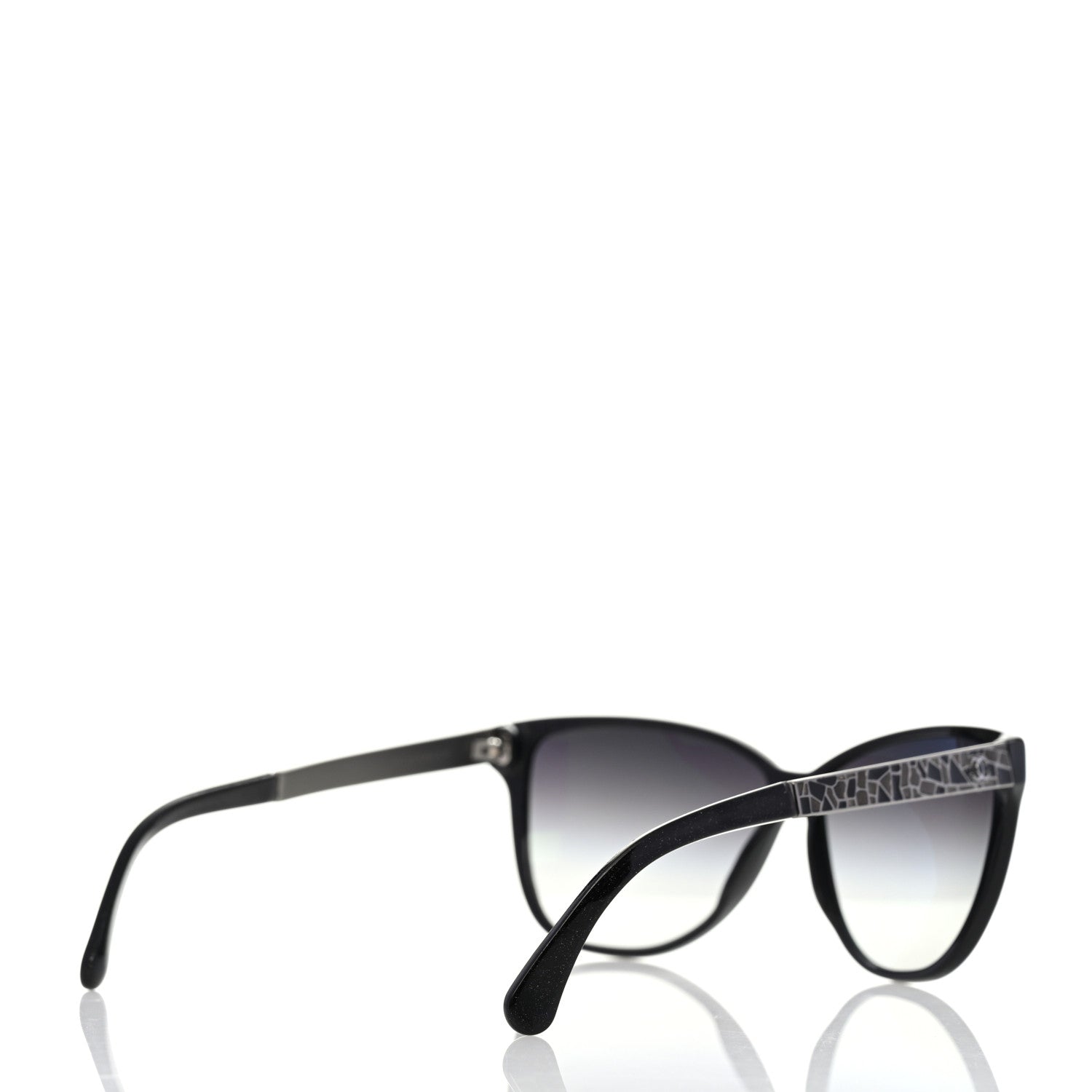 Chanel Mosaic CC Sunglasses 5222 Black Glitter 4 of 8