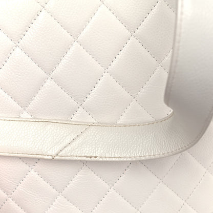 Chanel Caviar Quilted Shoulder Bag White 16 of 17