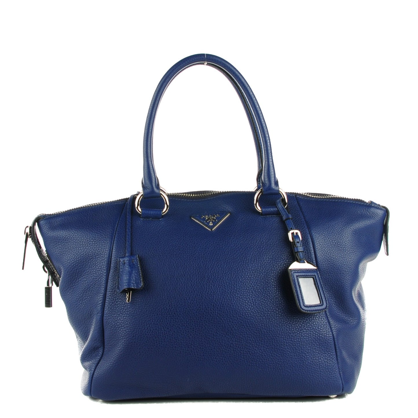 Vitello Daino Double Handle Satchel Inchiostro