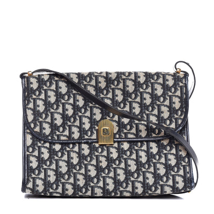 Christian Dior Monogram Shoulder Bag Navy Blue 1 of 8
