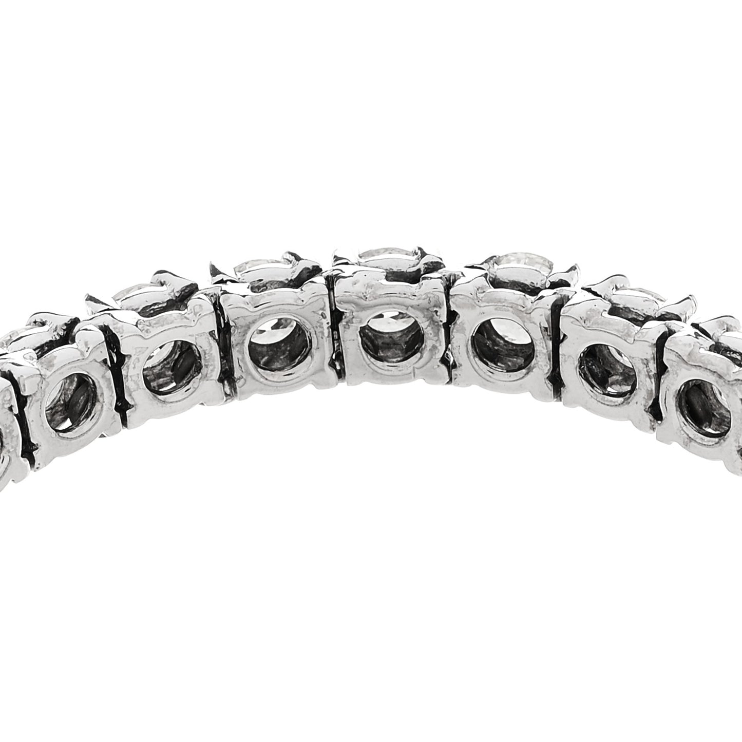 14K White Gold Diamond 7.42ctw Tennis Bracelet