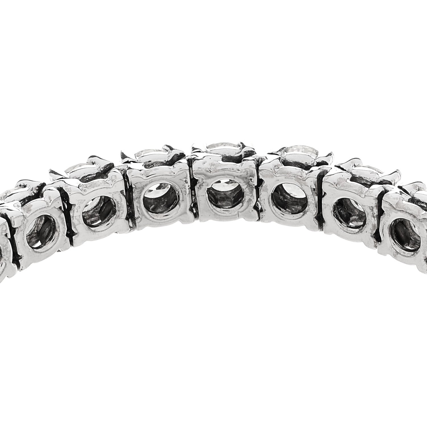 Parker & West by FASHIONPHILE 14K White Gold Diamond 7.42ctw Tennis Bracelet 5 of 6