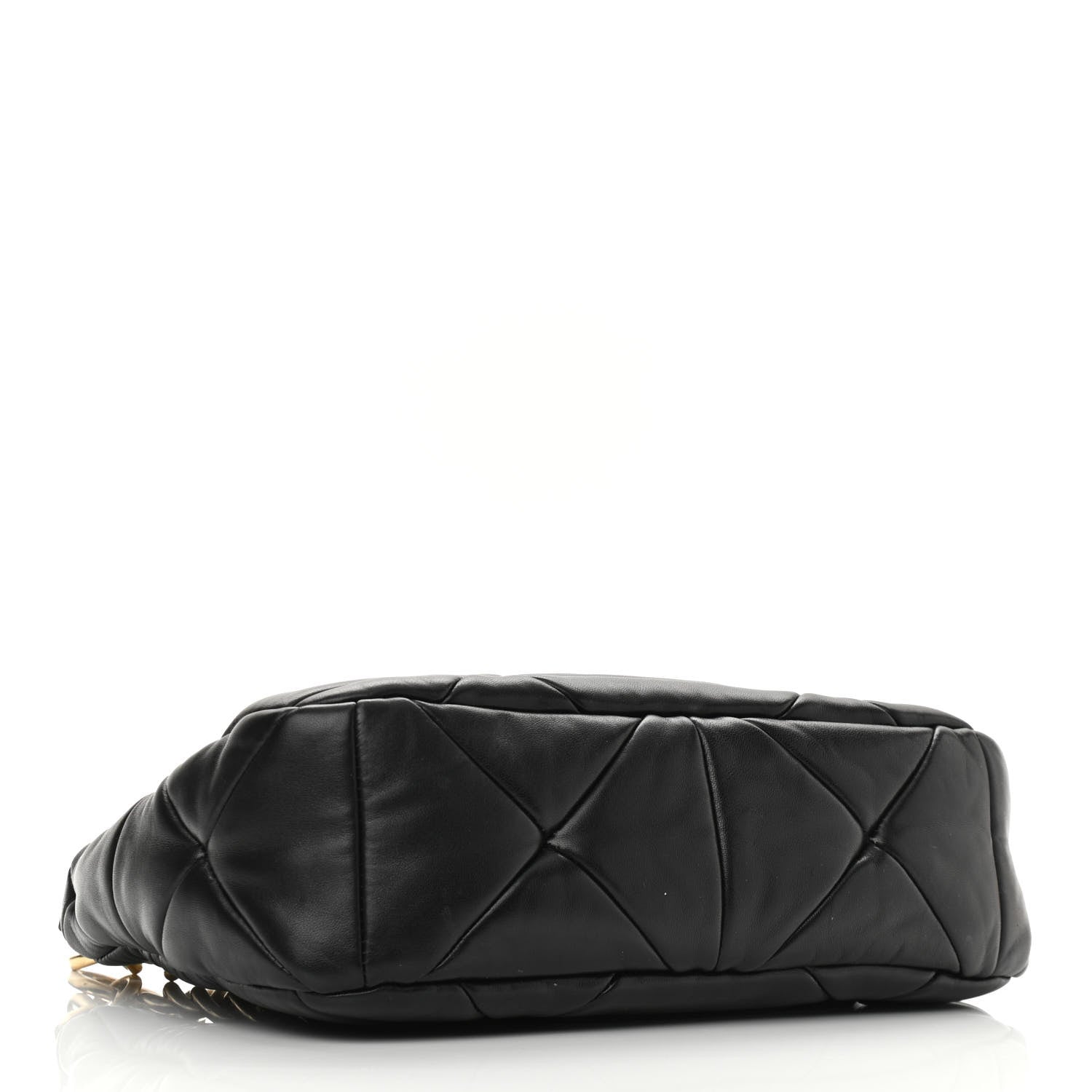 Prada Nappa Re-Nylon Triangle Quilted Patchwork System Shoulder Bag Black 4 of 9
